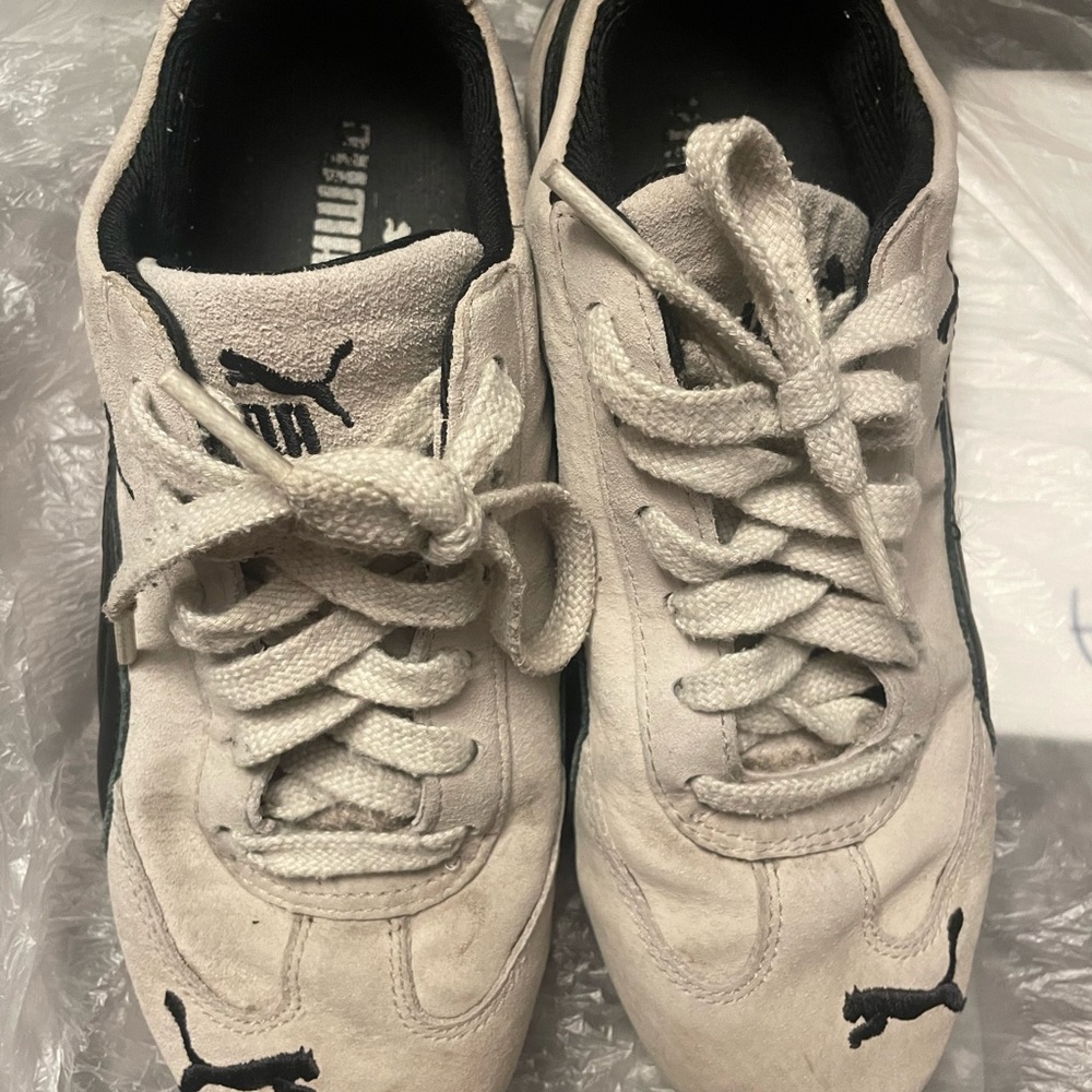 Puma light gray and Black accent Sneakers